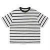 早乙女惠子saotome/STMDX240202/条纹logo印花短袖T恤 商品缩略图4