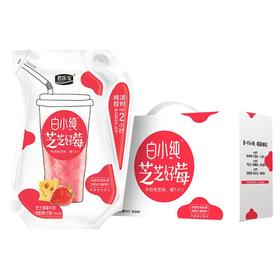 君乐宝200ml白小纯芝士草莓牛奶*12