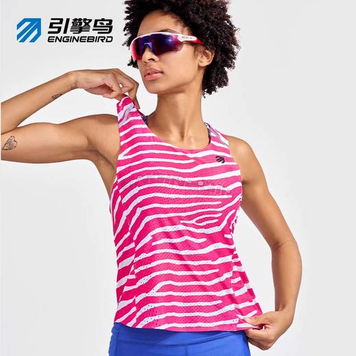 引擎鸟破风背心女款轻薄速干马拉松跑步训练上衣 商品图0
