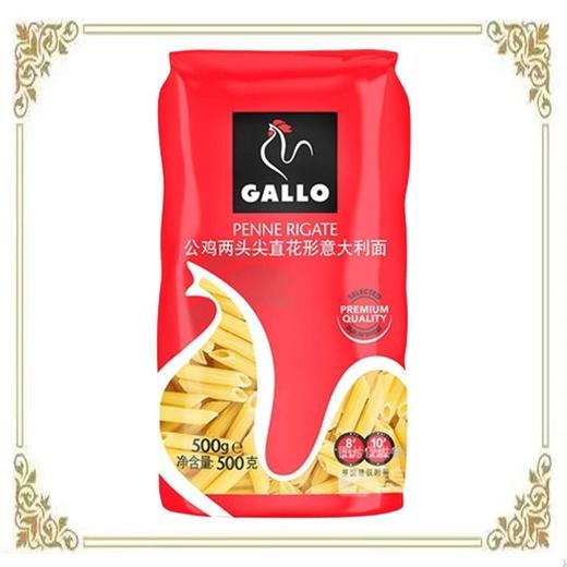 公鸡500g两头尖直花形意大利面 商品图2