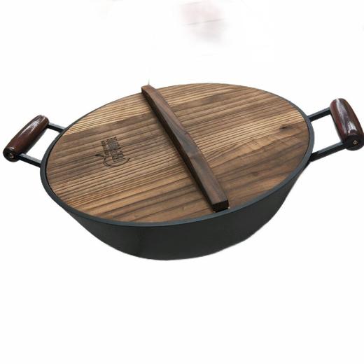 冯氏32cm铸铁老家味木耳双味炖锅礼盒装 商品图0