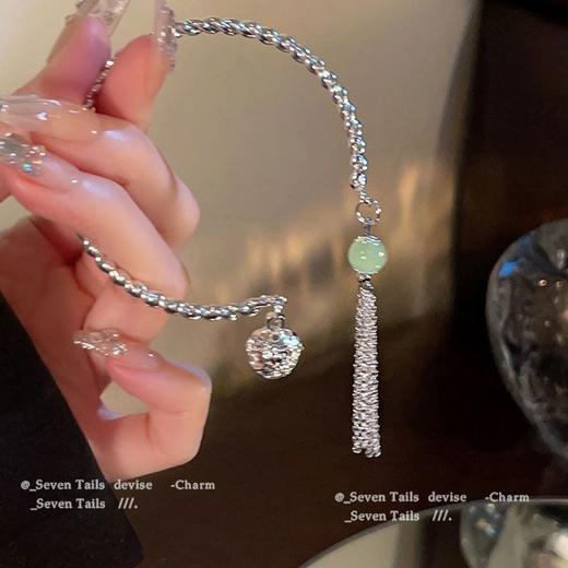 「9.9元到手两件套」新中式古风国潮铃铛手链 女套装小众精致手镯高级感流苏配饰时尚饰品 商品图1