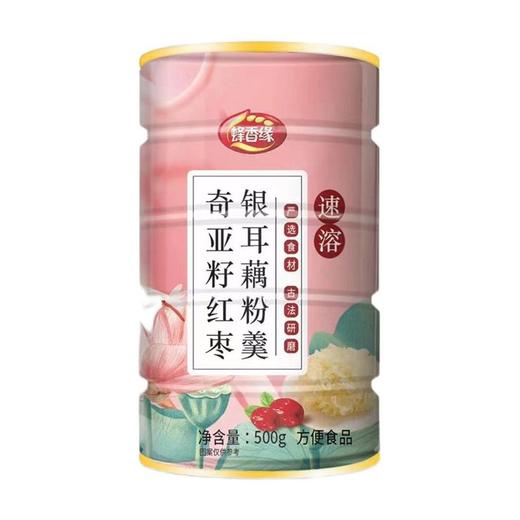 TD蜂香缘500g奇亚籽红枣银耳藕粉羹 商品图0