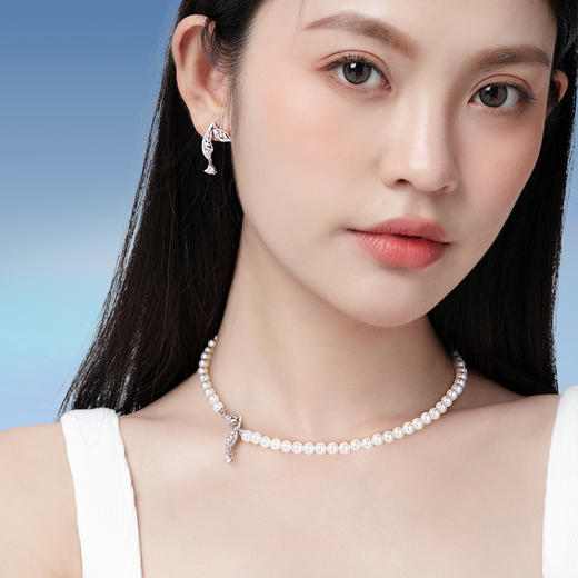 范琦×王者荣耀合作款  朵莉亚·心动手记款· 人鱼之恋贝珠项链 商品图3