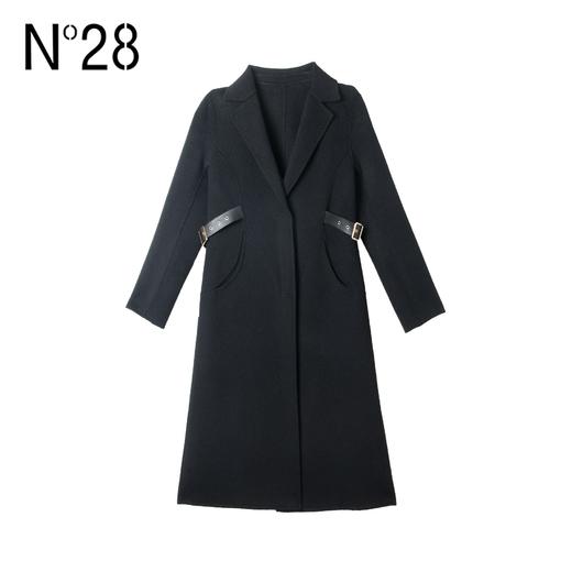 N°28 冬季腰带设计修身毛呢大衣显瘦显气质外套8251D333 商品图1