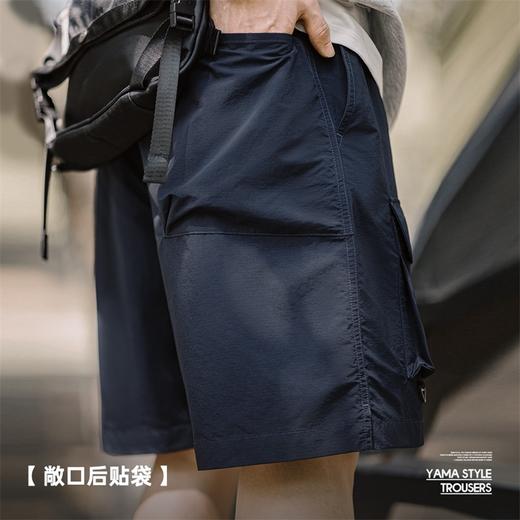 马登工装山系户外多口袋机能短裤休闲直筒松紧腰抽绳五分裤男夏季 商品图3