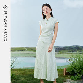 IWY/扶摇系列 夏季醋酸提花优雅气质小香风女裙 FYQ357