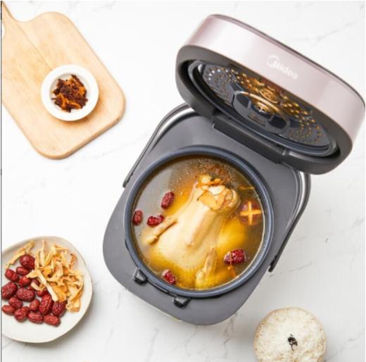 美的（510175）电饭煲家用智能触控IH大火力精钢鼎釜电饭锅多功能防溢煮饭锅煲粥 美的CFB5079H新品 商品图1