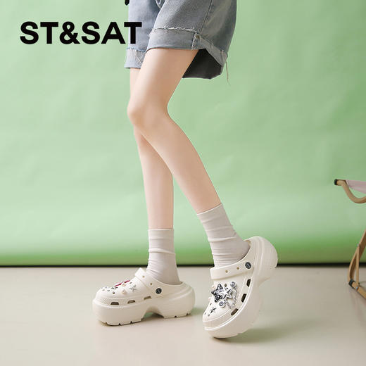 星期六休闲日常外穿厚底洞洞鞋SSC2110F0E 商品图5