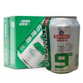青岛啤酒清爽9度彩膜装有奖啤 330ml*6罐