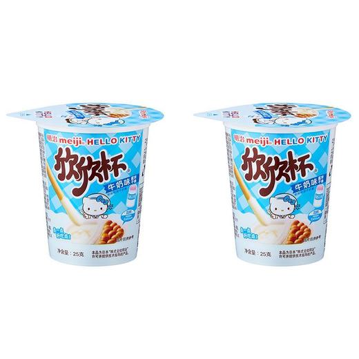 TD明治25g欣欣杯牛奶味酱饼干条 商品图1