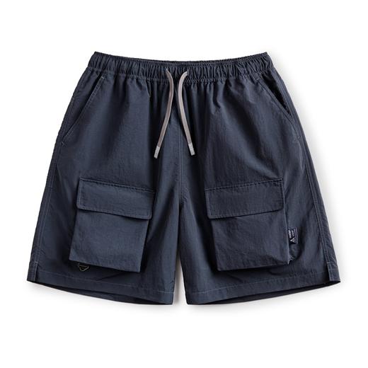 马登工装山系户外多口袋机能短裤休闲直筒松紧腰抽绳五分裤男夏季 商品图5