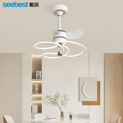 风华圆-风扇灯(视贝智家款) 商品图0