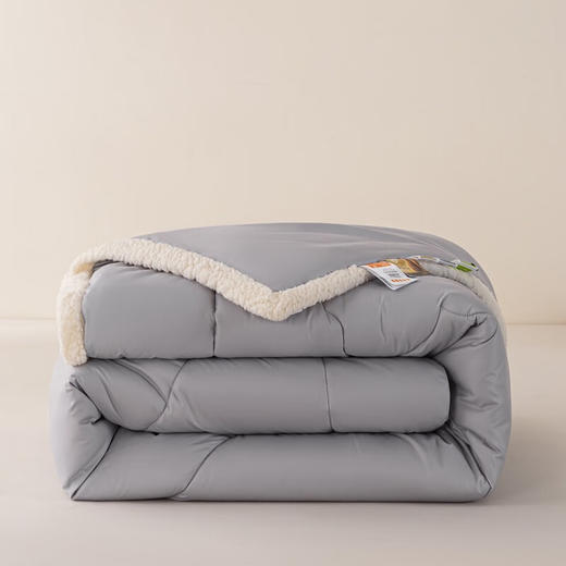多喜爱  羊毛被  臻品暖绒纯羊毛冬被(太空灰)  203*229cm 商品图4