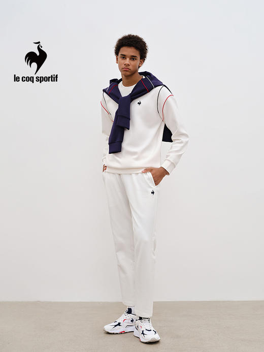 【大都会店】乐卡克 法国公鸡三色系列 2024春季新品 男士透气针织长裤运动裤 L241MCND0135 商品图1