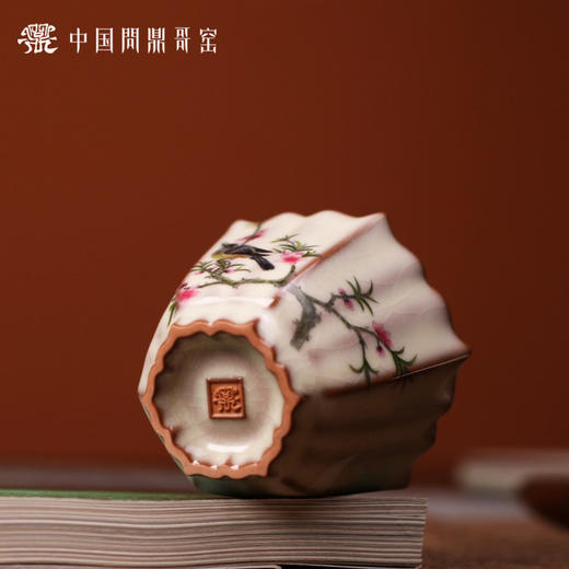问鼎哥窑致巧款绽蕊杯（莺语春桃）（缺货） 商品图4