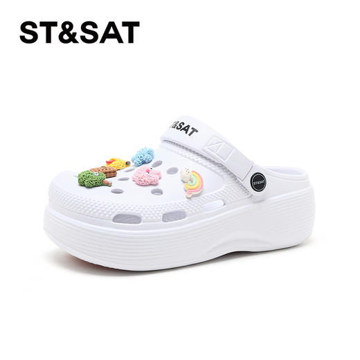 星期六可爱卡通日常百搭厚底洞洞鞋SSC21101AC 商品图6