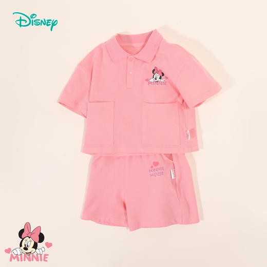 迪士尼夏季女童米妮新款短袖套装ZD2DT003 商品图6