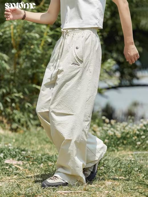 早乙女惠子saotome/STMCK240231/宽松打褶运动伞兵裤 商品图2