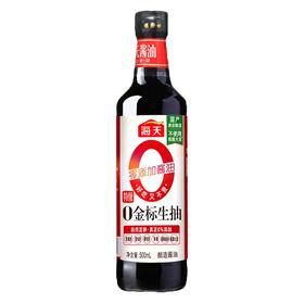 海天500ml零添加金标生抽