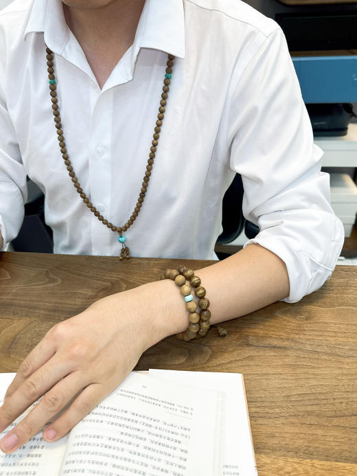 花花品质生活——金丝楠木手串！中国醉名贵的du有木材、香气淡雅幽香、沁人心脾  色泽璀璨。素有“东方shen木”之称~精品水波纹寓意遇水来💰男士家属福利/男女同款 商品图10