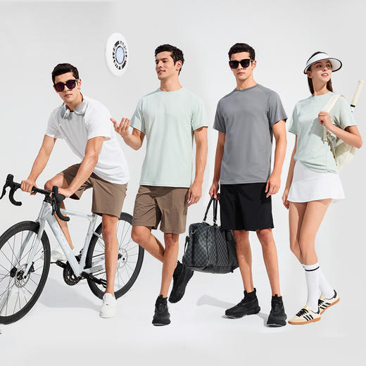 【4D透气立体网孔 0回潮真干爽 「暴汗"不黏身"」】素湃Supield 零爽三效冷却单导T恤 商品图3