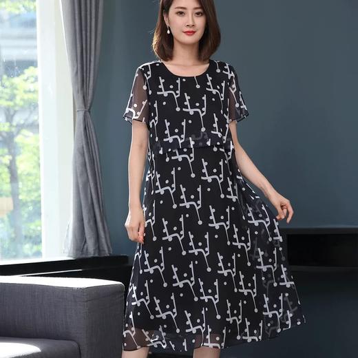 丁摩 100%桑蚕丝连衣裙裙子18-61 HS-DS399 商品图0