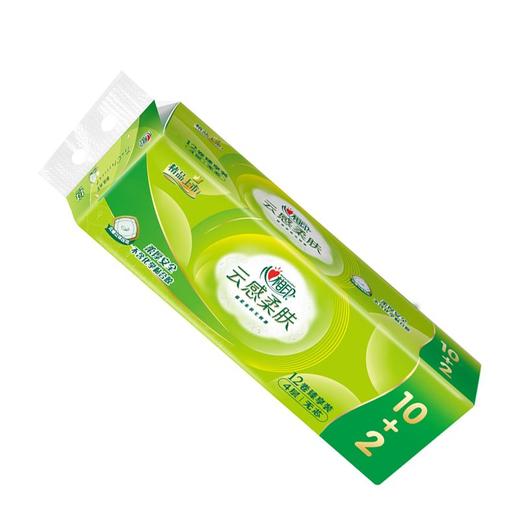 心相印云感1.4kg12卷四层立体压花短卷无芯卫生纸 商品图0