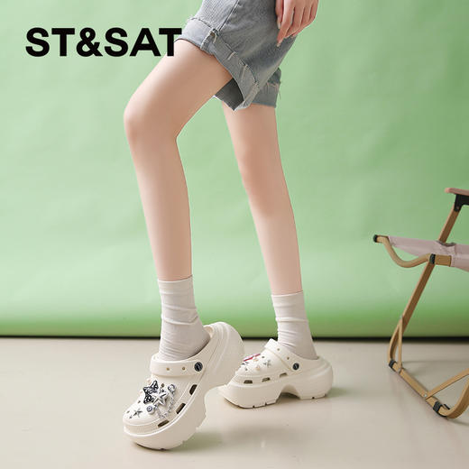 星期六休闲日常外穿厚底洞洞鞋SSC2110F0E 商品图6