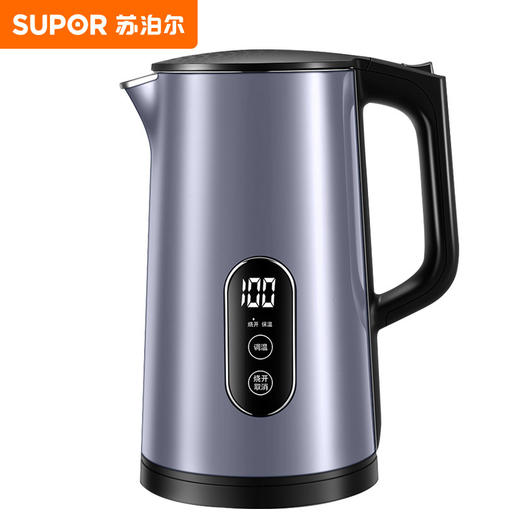 苏泊尔（509684）(SUPOR)电水壶电热水壶家用不锈钢烧水壶控温双层开水壶保温自动断电烧水壶SW-17S63A 商品图0