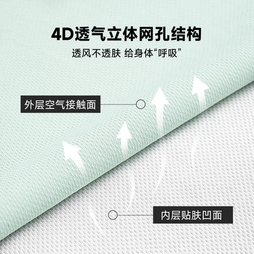 【4D透气立体网孔 0回潮真干爽 「暴汗"不黏身"」】素湃Supield 零爽三效冷却单导T恤 商品图4