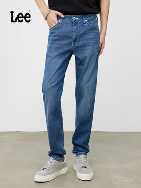 Lee商场同款731舒适锥形精玉透凉中蓝色男牛仔裤凉凉裤LMB241731200228A05339
