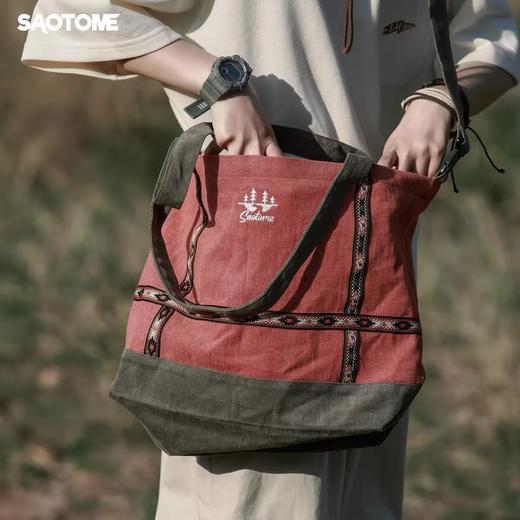 早乙女惠子saotome/STMBB5010/民族风织带托特包 商品图3