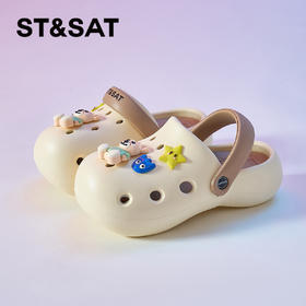 星期六萌趣可爱透气厚底洞洞鞋SSC21101F5