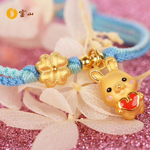灵山开运金·鸿运·春华兔黄金手绳 商品图3