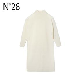 【破价】N°28 大衣伴侣 半高领宽松长袖羊毛衫中长款内搭打底衣过膝针织连衣裙9231M042