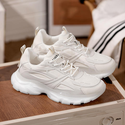 男士老爹鞋增高7厘米透气网面隐形内增高男鞋百搭增高鞋男运动潮 商品图3