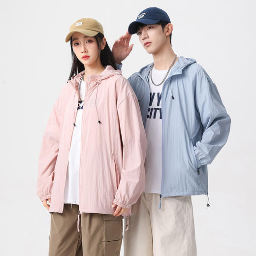 618福利款！怪兽日记 户外情侣款防晒衣 UPF50+ 清爽透气2个款式（色彩拼接款/纯色款） 商品图2