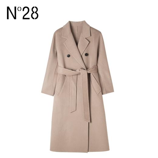 N°28 爱/传承系列2.0高端手缝双面呢大衣 中长款优雅气质外套8251D801  商品图4