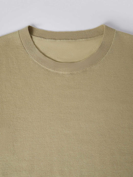 COCO ZONE时尚100羊毛百搭圆领长袖针织上衣24C10203 商品图4