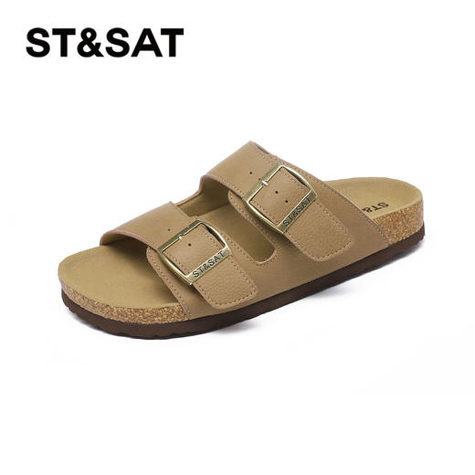 星期六经典简约双条带舒适勃肯拖SSC21101DJ 商品图9