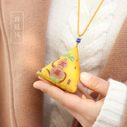 宫廷风五毒挂脖粽子香包端午香囊袋挂脖香包袋 商品图5