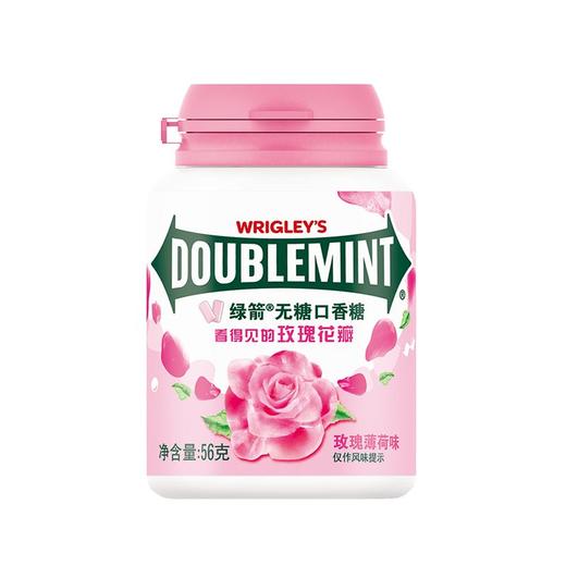 T绿箭40粒玫瑰薄荷味瓶装口香糖 商品图0