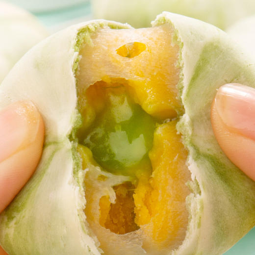 【冰淇淋般口感！抹茶流心绿豆饼】会爆浆的流心糕，一口满足四种美味，入口清甜不腻 口感丝滑，皮薄馅多酥沙绵滑，零食新宠代餐新选择解馋扛饿Y 商品图1