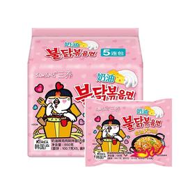 三养650g奶油超辣鸡肉味五连包