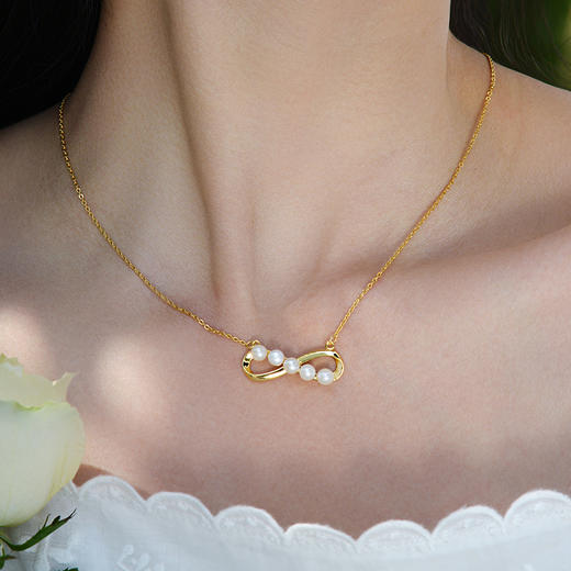 Manreya玛芮雅“蝶恋”淡水珍珠项链 商品图3