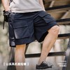 马登工装山系户外多口袋机能短裤休闲直筒松紧腰抽绳五分裤男夏季 商品缩略图1