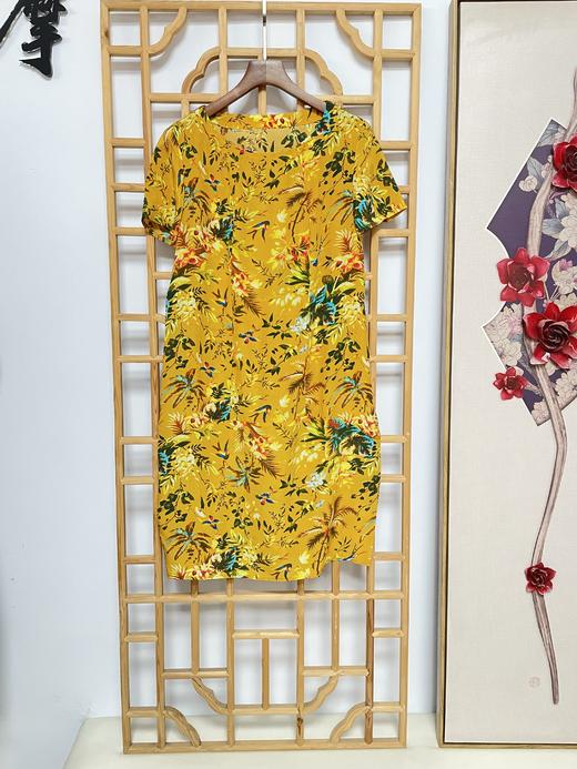 丁摩 100%桑蚕丝连衣裙裙子18-36HS-DS399 商品图5