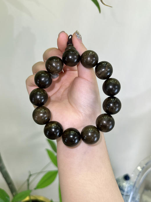 花花品质生活——金丝楠木手串！中国醉名贵的du有木材、香气淡雅幽香、沁人心脾  色泽璀璨。素有“东方shen木”之称~精品水波纹寓意遇水来💰男士家属福利/男女同款 商品图4