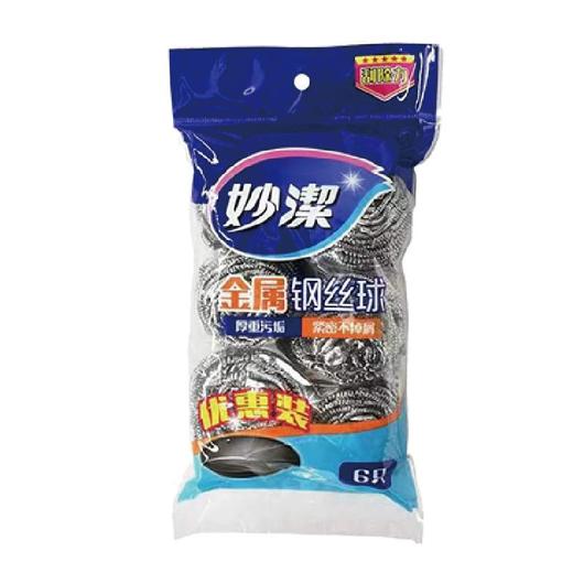 妙洁6颗装金属钢丝球. 商品图0